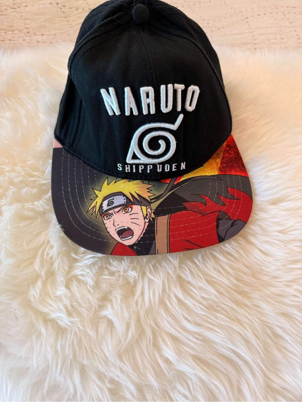 Naruto Shippuden Black and Red Cotton Baseball Cap - Picture 2 of 6